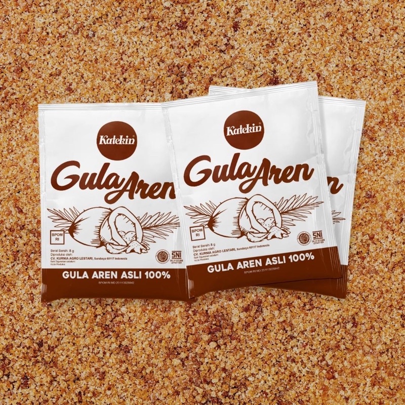 

Brown Sugar Aren Sachet 6 gram, 1 ball isi 100pcs