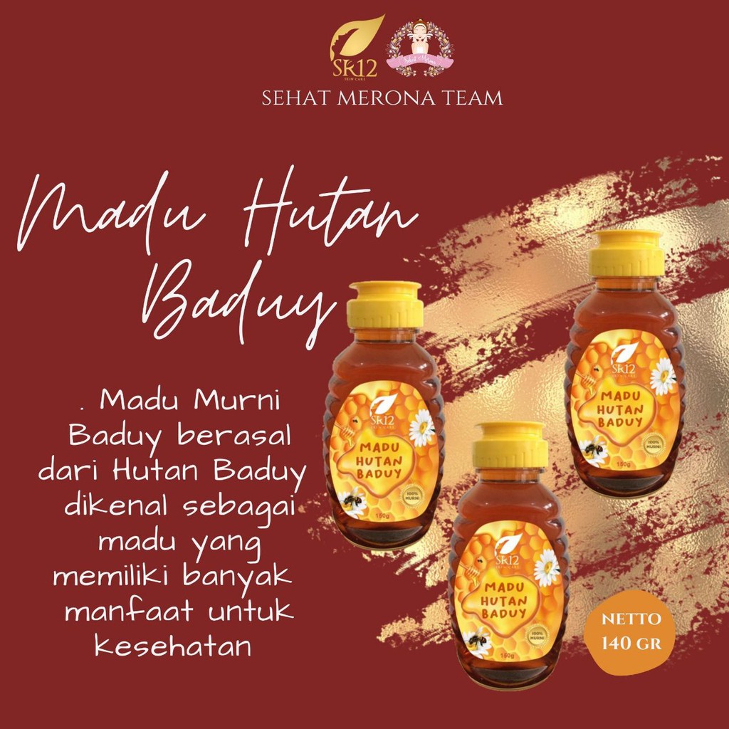 

Madu Hutan Baduy 140gr - Madu SR12 penambah nafsu makan suplemen keseatan