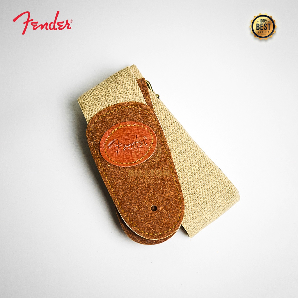 Strap Gitar Akustik Fender / Strap Gitar Premium / Aksesoris Gitar Strap Akustik Klasik Elektrik