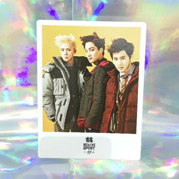 exo kolon sport postcard - suho kai sehun