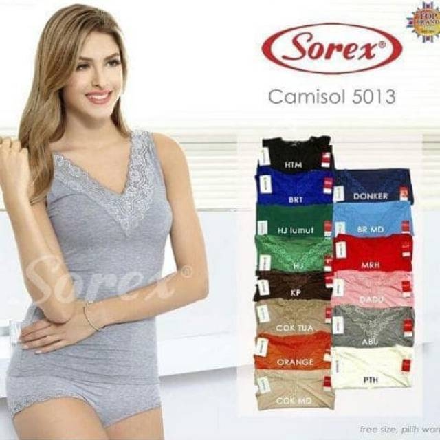 Sorex  Tank Top Renda Camisol