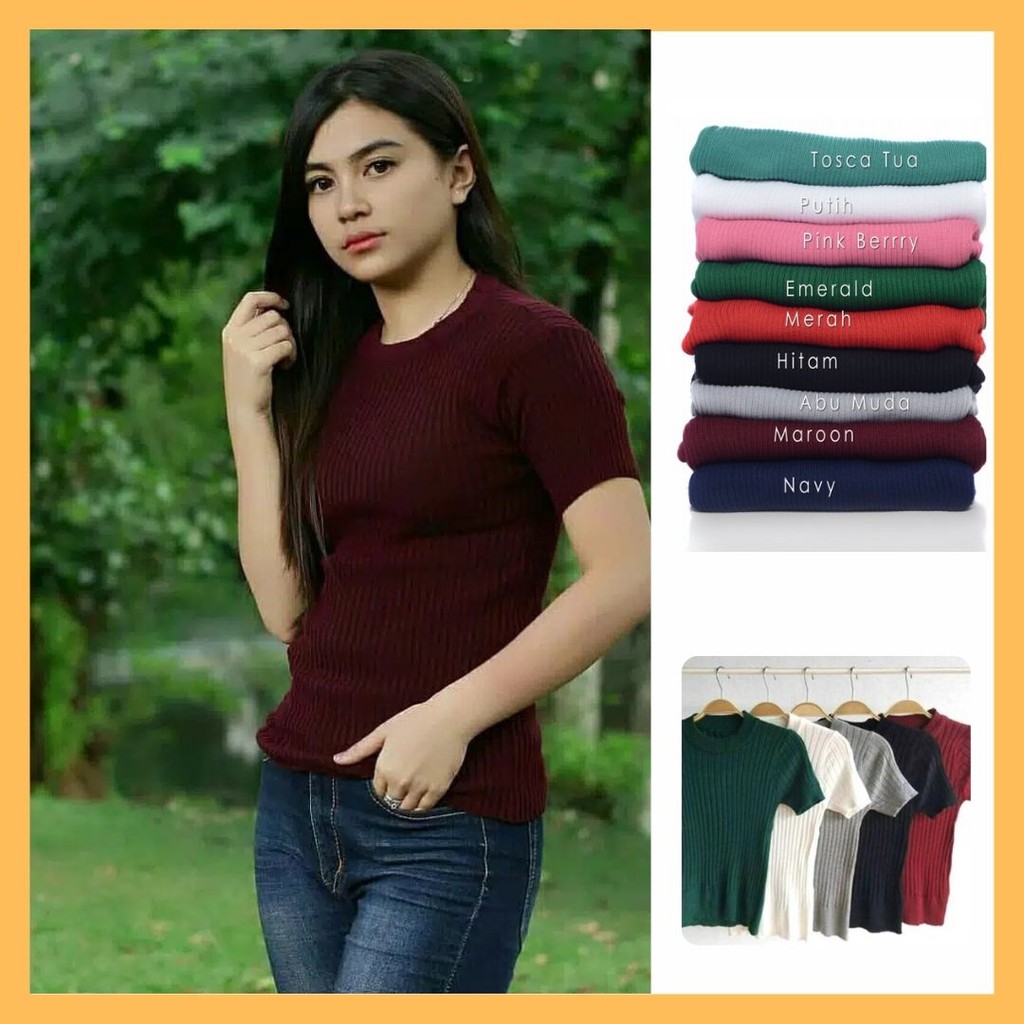 SALE !! SWEATER RAJUT WANITA TOP KNIT / TOP LINE RAJUT / SWEATER RAJUT TOP KNITE / T - SHIRT RAJUT / ATASAN  RAJUT / ATASAN WANITA MURAH