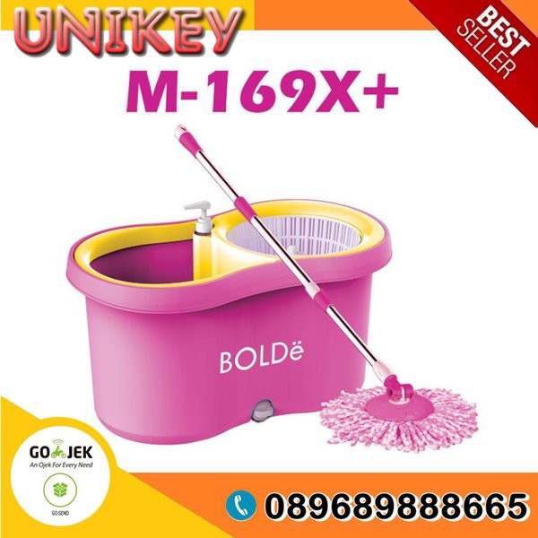 SUPER MOP TEBAL M169X Plus ALAT PEL Lantai otomatis SUPERMOP BOLDe paling bagus