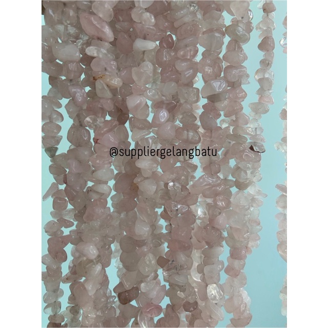 kerikil Batu alam ROSE QUARTZ 1cm kuarsa pink kalimantan pilihan akik