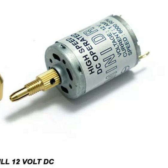 ➱ Dinamo Mini Drill High Speed 12VDC - 6000RPM ♬