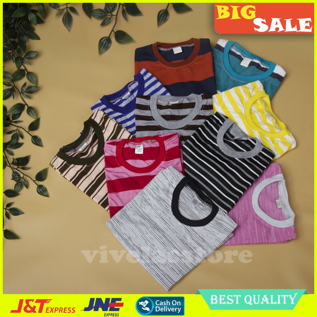 KAOS SALUR ANAK PAKAIAN BAJU STRIP STRIPE HARIAN SANTAI OSHKOSH ANAK ANAK COWOK LAKI LAKI BAYI MURAH