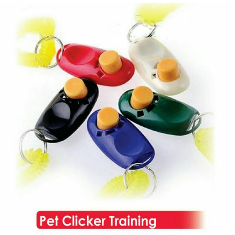 Pet Clicker Training - Clicker Pelatih Kucing Anjing Model Karet