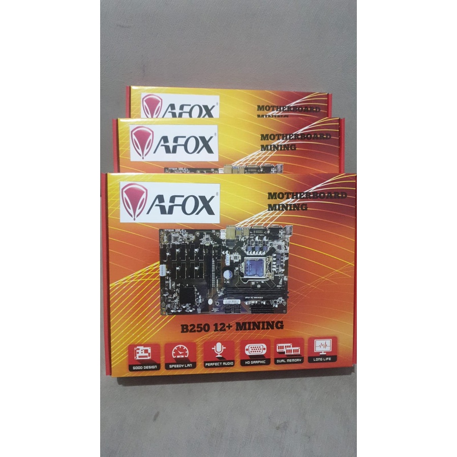 Qwerty B250 DDR4 B250-BTC 2400MHZ 12 X PCI-E LGA 1151 Mining Mobo