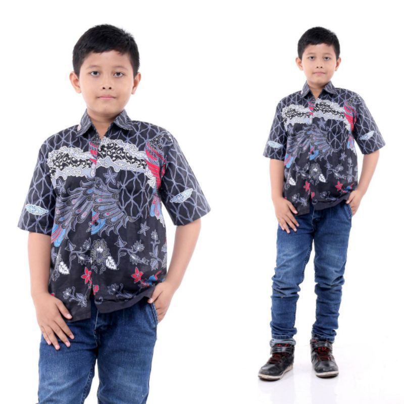 Baju Batik Anak Laki Laki Umur 1-12 Tahun Terbaru / Atasan Hem Kemeja