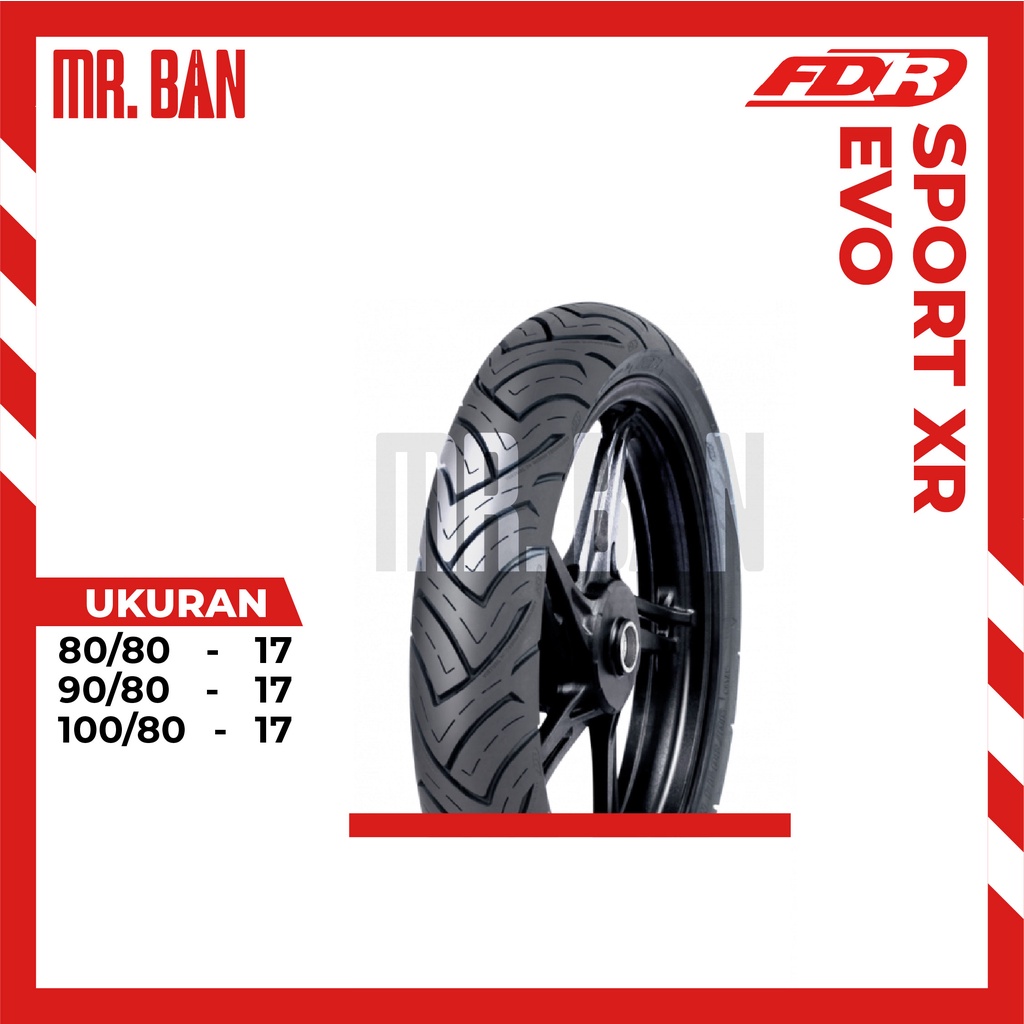 BAN MOTOR RING 17 TUBLES FDR SPORT XR EVO 80/80 90/80 100/80 TUBELESS TL | BAN TUBLES | BAN FEDERAL 