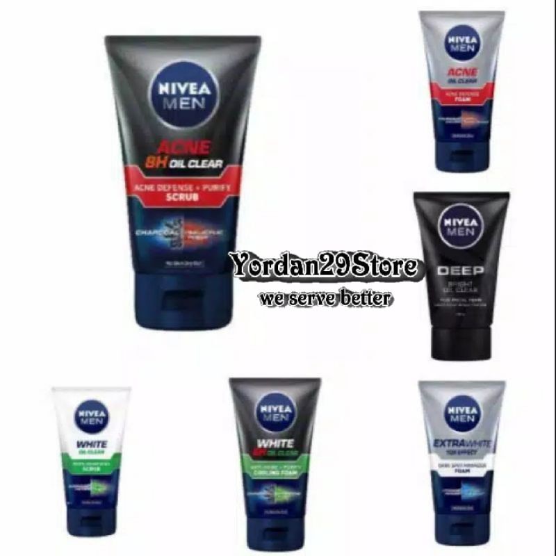 NIVEA MEN Facial Foam 100ml ALL VARIANT