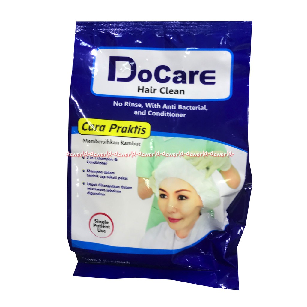 Docare Hair Clean Cuci Rambut Shampoo Bentuk Cap Praktis dimana saja