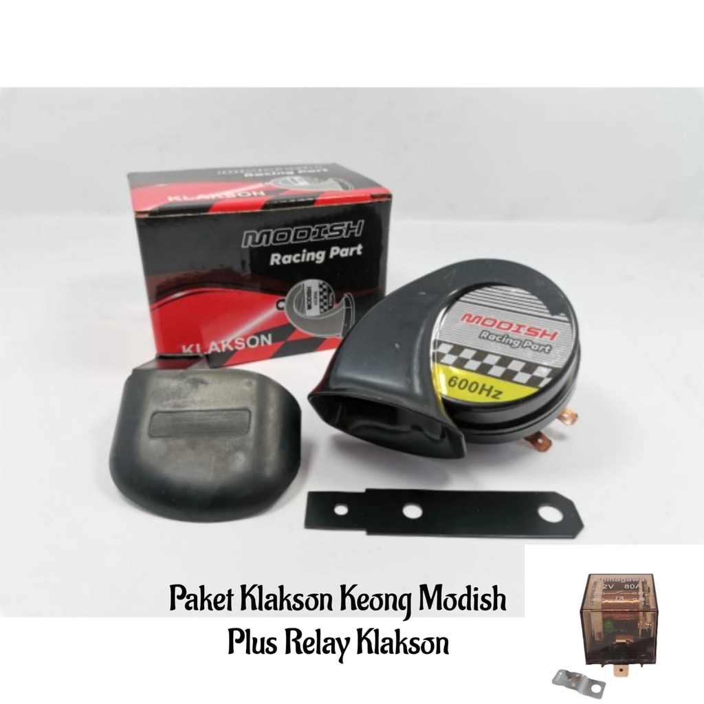 PAKET KLAKSON KEONG SINGLE DAN RELAY