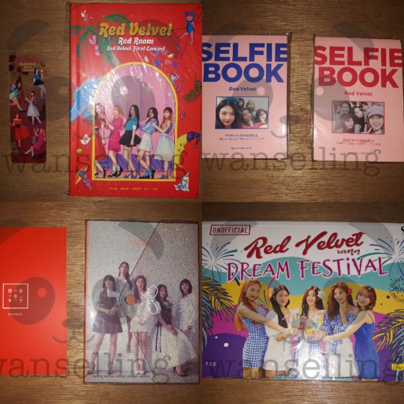 Photobook Red Velvet Red Room, Ace Kit 1, Season Greeting 2016, Selfie Book, Dream Festival