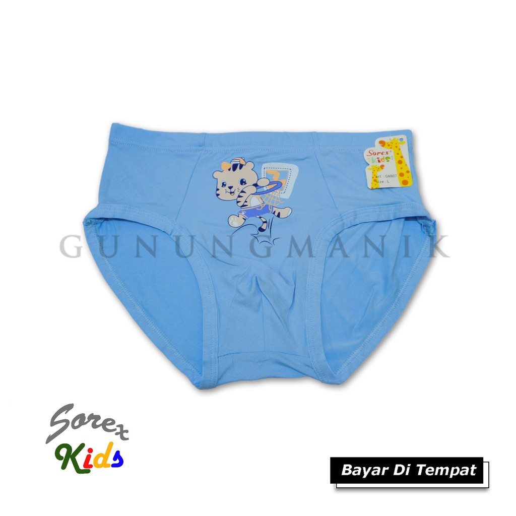 CELANA DALAM ANAK LAKI-LAKI SOREX KIDS MATERIAL SUPER SOFT USIA 4-10 Th termurah