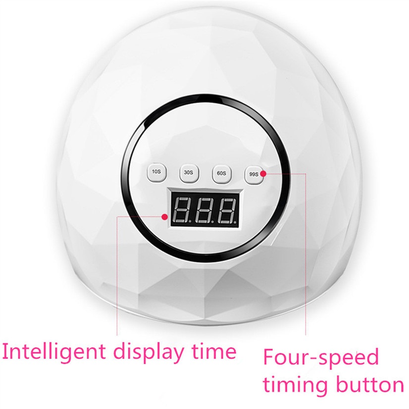 XIXI Pengering Kutek Kuku UV LED Nail Dryer 72W F5 PUTIH