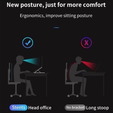 Stand Holder Laptop TATAKAN Macbook Notebook IPAD Mac dudukan lipat Holder Stand Laptop Multifungsi Stand Laptop Holder Lipat Standing Tablet universal Laptop stand holder laptop 30093 AIDO