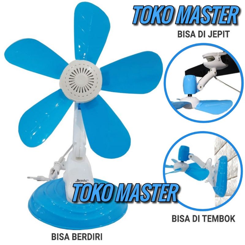 20W Kipas Angin 3in1 Clipfan Jepit Arashi 20 W Clip Fan 20Watt Kipas Meja Tembok Dinding 20 watt