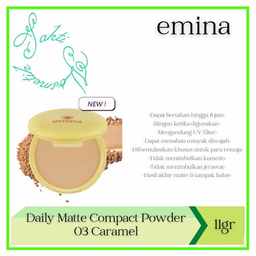 Emina Daily Matte Compact Powder 11g