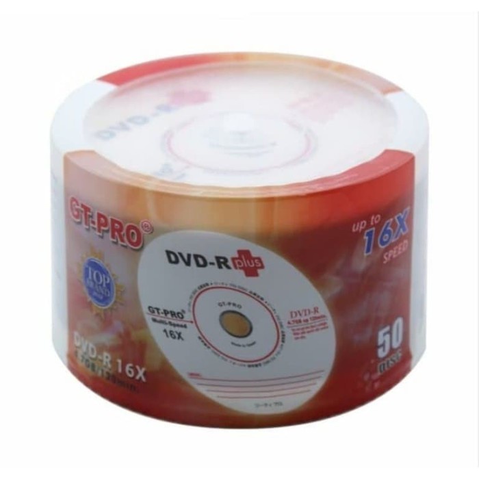 

DVDR/ BLANK DVDR GTPRO PLUS DVD-R GT-PRO PLUS 50 PCS