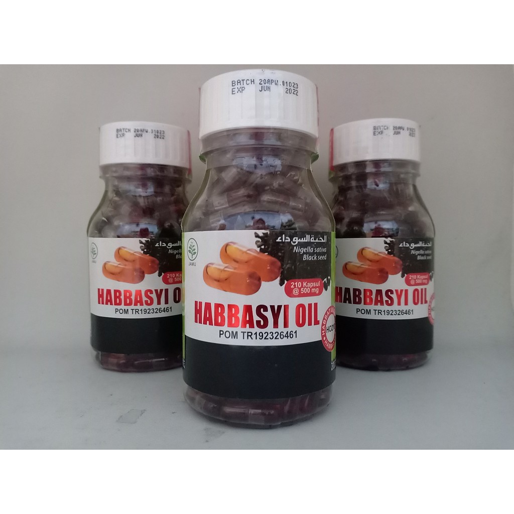 HABBASYI OIL ISI 210 KAPSUL Minyak Habbatussauda ORIGINAL Asli BPOM habbatus sauda