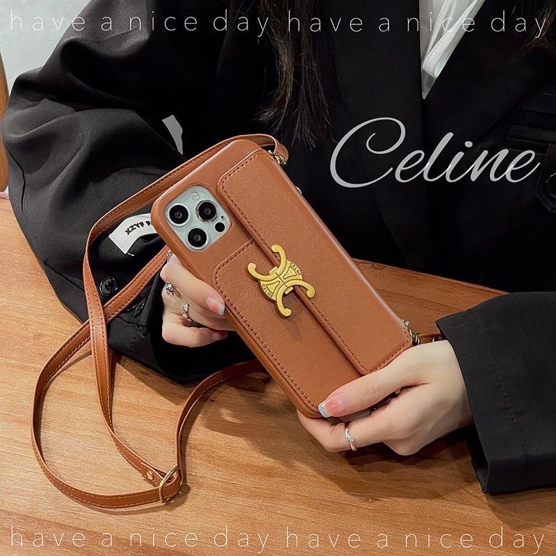 Case Card Wallet Hp Branded Cellinne Horizontal with Lanyard Sling Phone 14 Pro Max 13 Pro Max 12 Pro Max 11 13Pro 14Pro