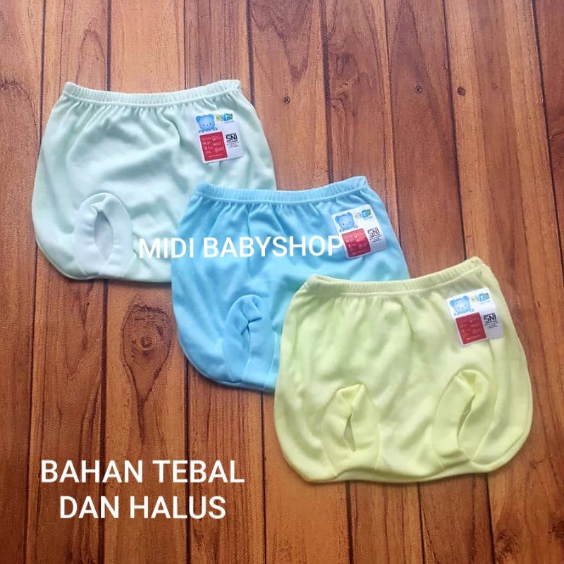 12 pcs Celana Pop Bayi polos tebal Nita Baby SNI