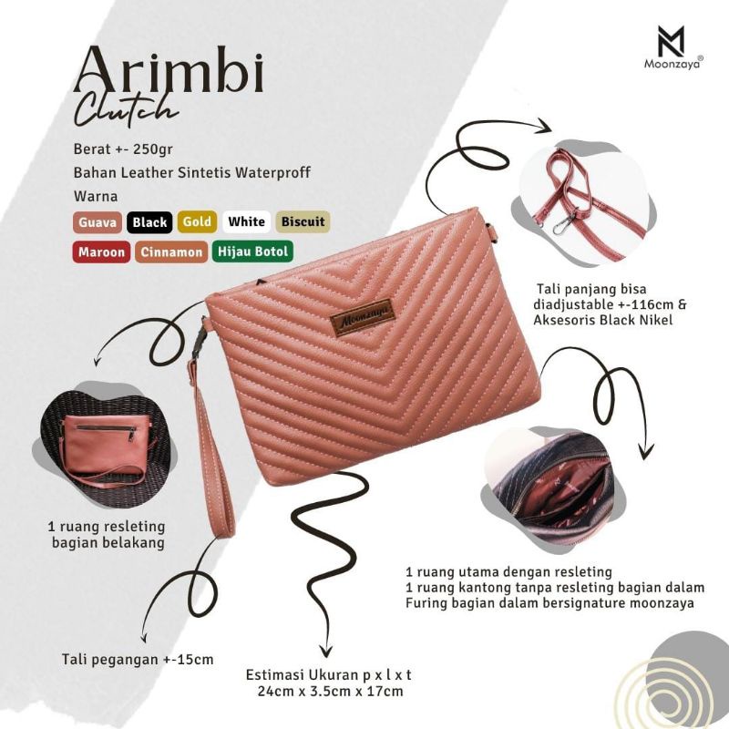 Tas Clutch Wanita Arimbi by Moonzaya
