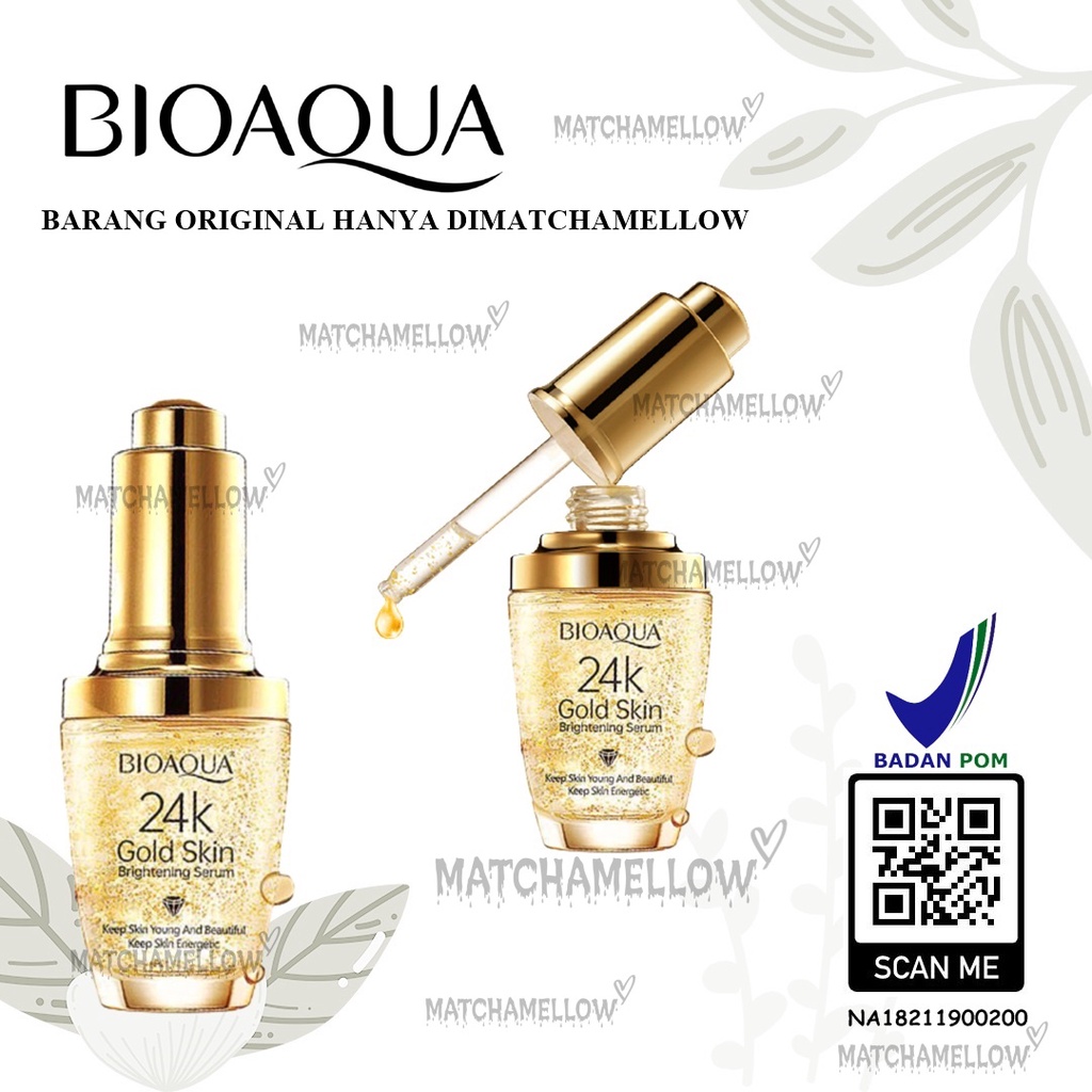 ❄️MATCHA❄️BIOAQUA SERUM WAJAH 24K GOLD ESSENCE CREAM  - SERUM GOLD BIOAQUA BPOM ORIGINAL