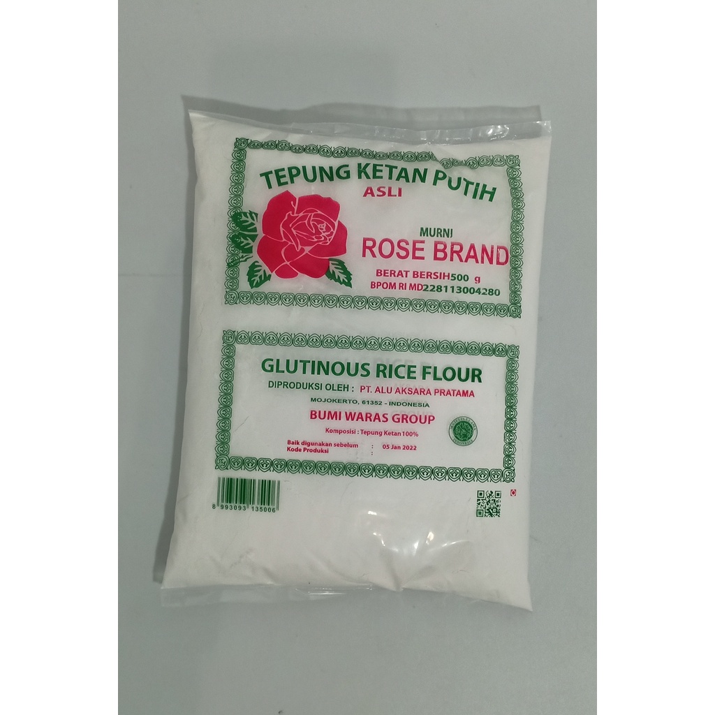 

ROSE BRAND TEPUNG KETAN 500GR