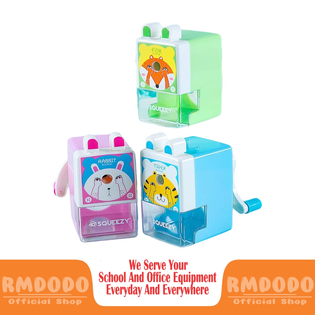 

Rmdodo Serutan Pensil Putar Motif Animal / Rautan Pensil Murah / Pengserut Putar / Rautan Putar / Serut / Rawutan / Sharpener