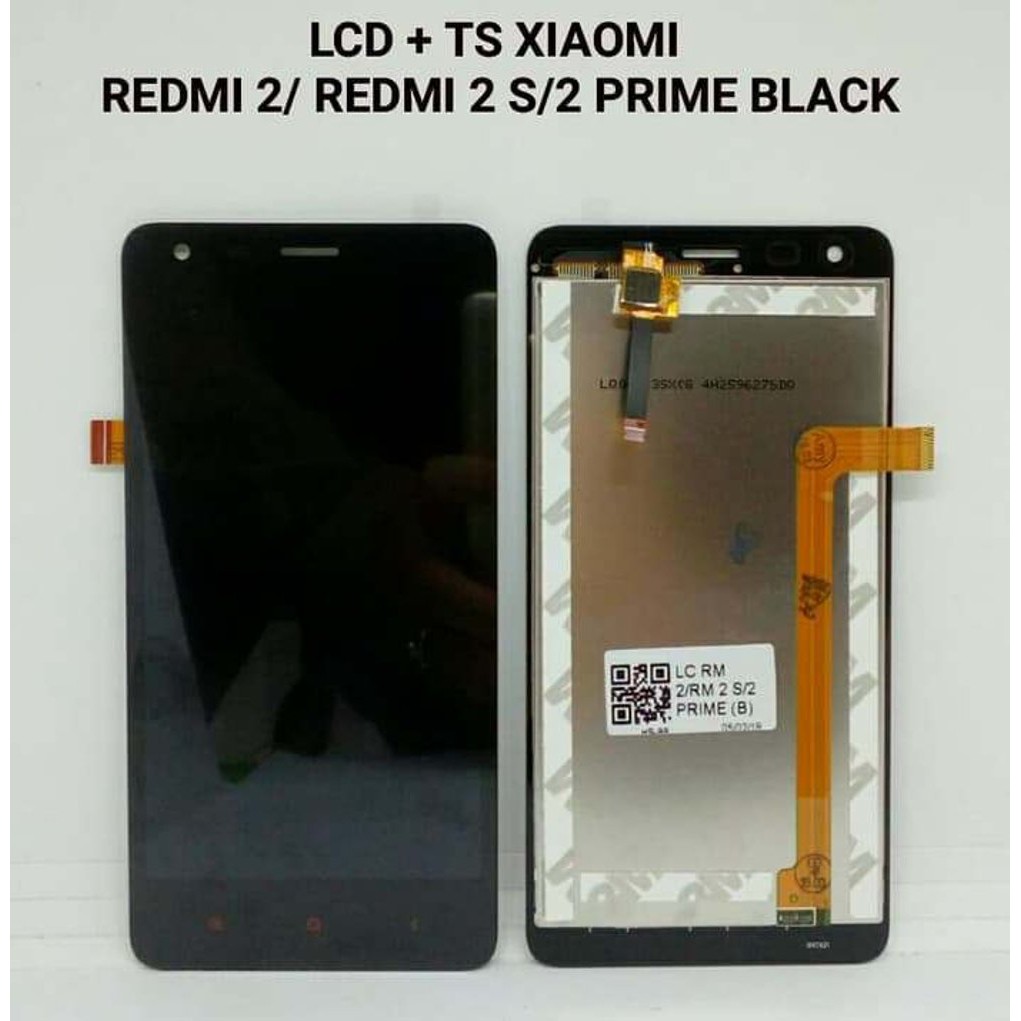 LCD XIAOMI REDMI 2 + TOUCHSCREEN HITAM ORI REDMI 2 PRIME/2S/ MODEL : HM 2LTE-CU
