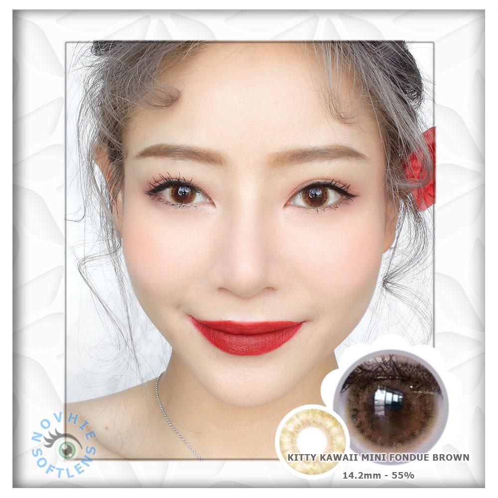 

SOFTLENS KITTY KAWAII MINI FONDUE BROWN