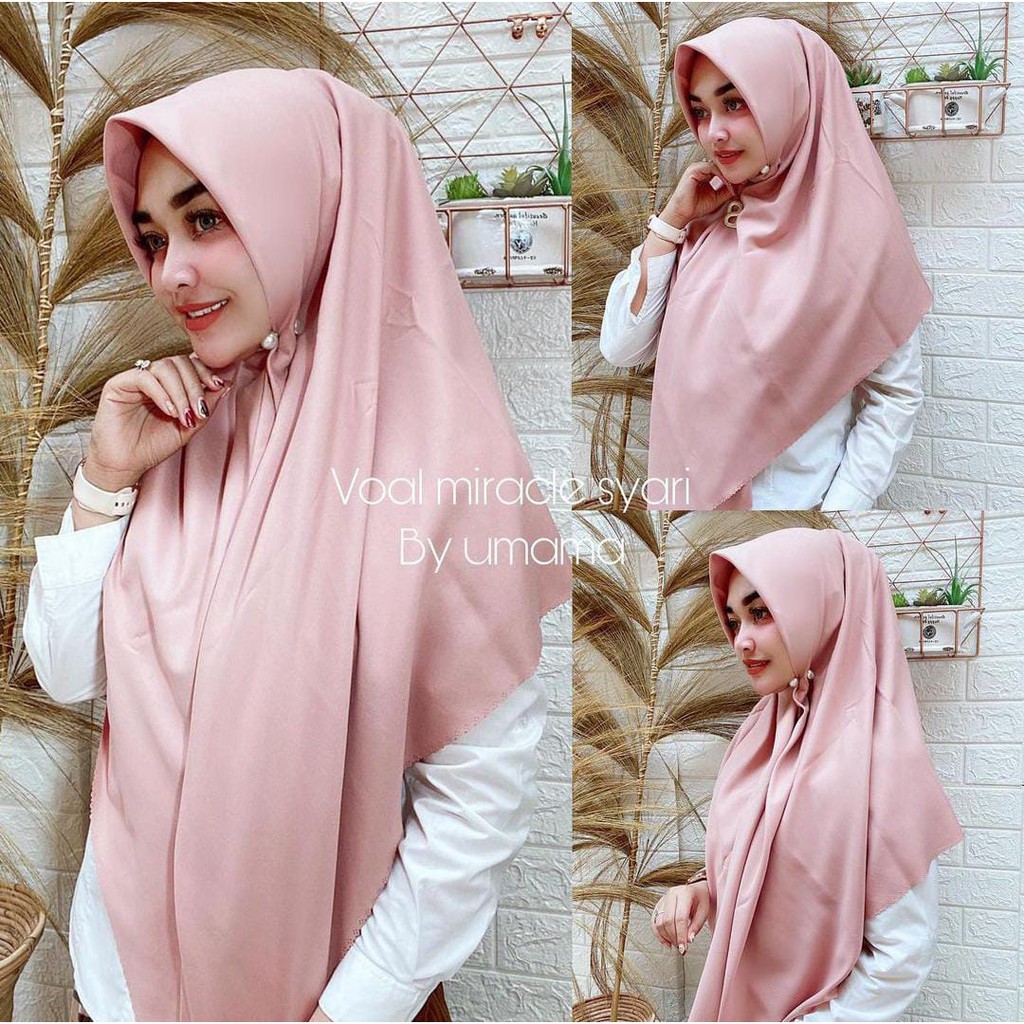 SEGIEMPAT VOAL MIRACLE SYAR'I UMAMA / HIJAB SEGIEMPAT UMAMA 130 X 130 CM