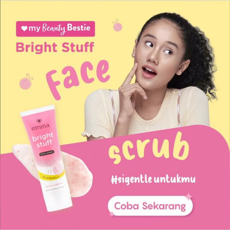 ☃Cutezz_Ching1☃Emina Bright Stuff Face scrub 50ml