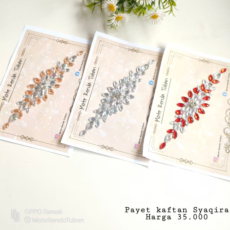 Payet Kaftan Syaqira | Payet Kristal Jahit