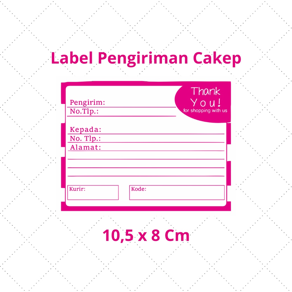 

Label Alamat Pengiriman Olshop Pink