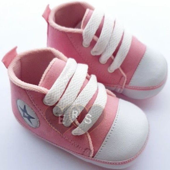 TOKOERS PRL02 Sepatu bayi newborn prewalker motif tali  umur 1 s/d 12 banyak warna