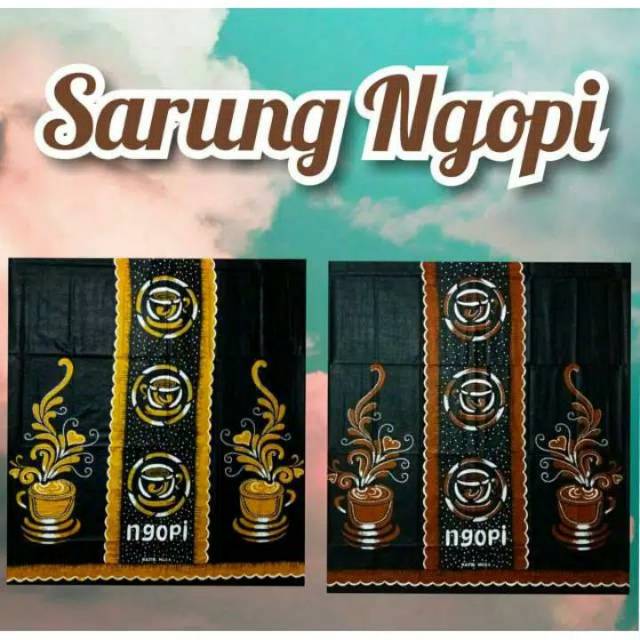 SARUNG BATIK MOTIF NGOPI GROSIR ECER TERMURAH