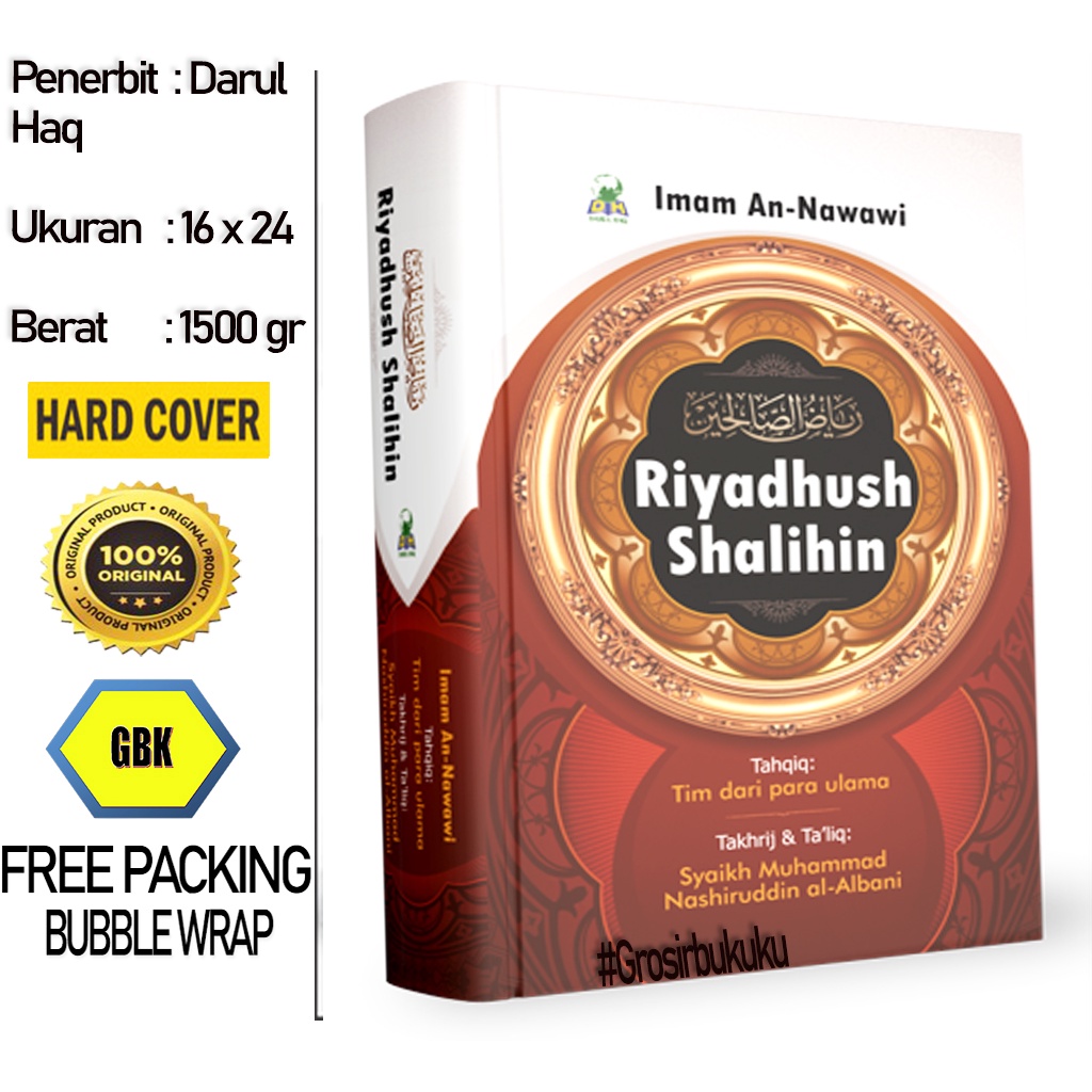 Buku Riyadhush Shalihin Terjemah Riyadhus Shalihin Imam Nawawi - Darul Haq