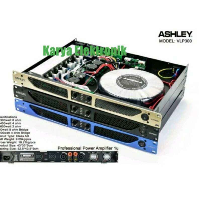 A POWER AMPLI ASHLEY VLP300 ORIGINAL POWER ASHLEY VLP 300