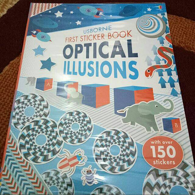 Usborne First Sticker Book Optical Illusion