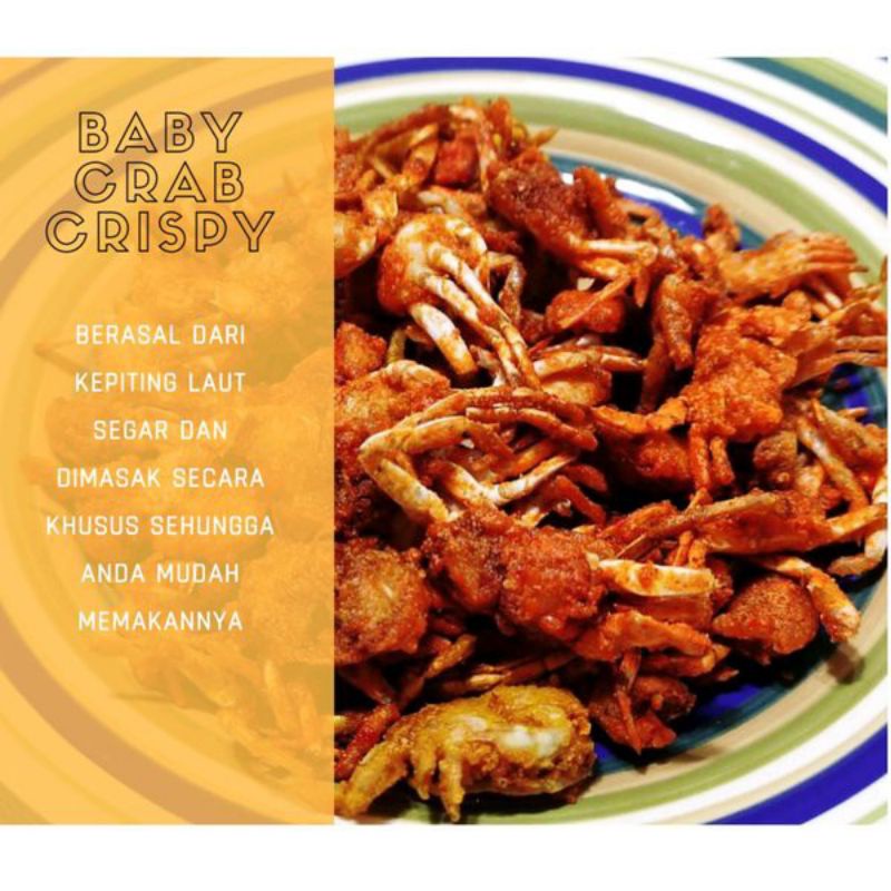 

Babycrab DM 100gr// baby crab halal terdaftar pirt //baby crab tetmurah