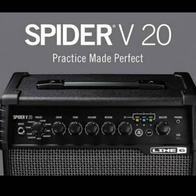 AMPLY LINE 6 SPIDER V20 GARANSI RESMI/LINE 6 SPIDER V20