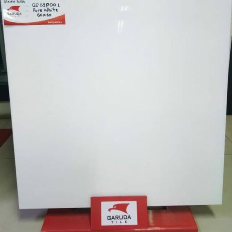 GRANIT LANTAI 60x60 MURAH GARUDA PURE WHITE GS69P001 KW PREMIUM