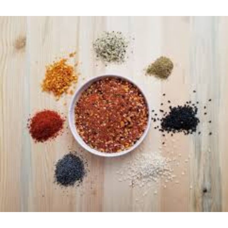 bubuk cabe korea Gochugaru kasar halus Nanami togarashi shichimi sambal tabur korea jepang chili powder topping gochujang kimchi termurah
