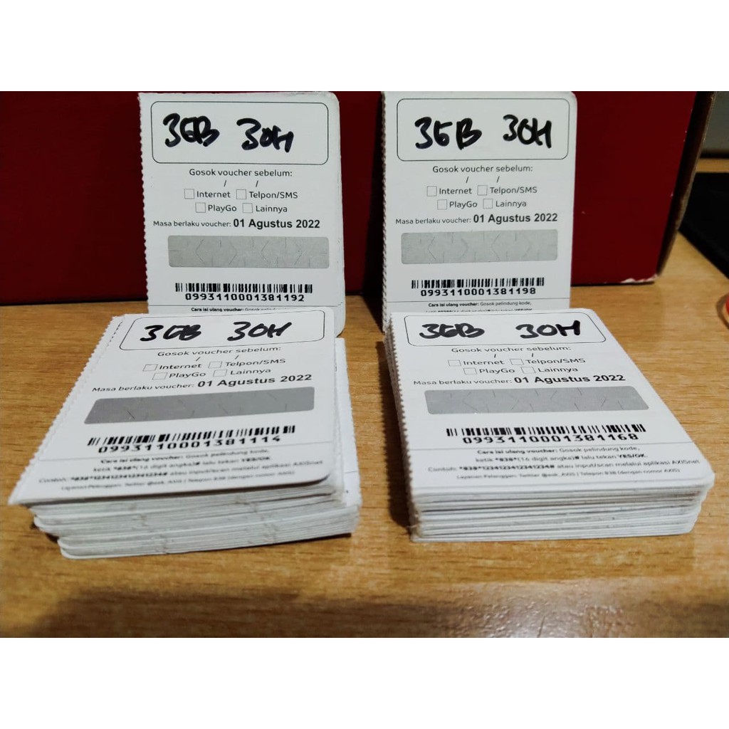 Voucher Axis 3GB 30Hari