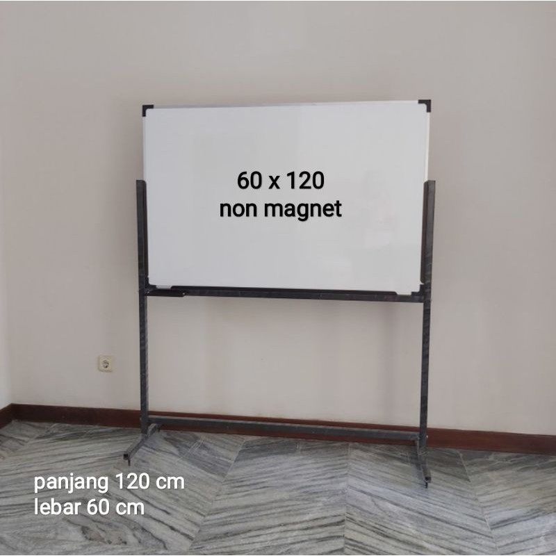 Whiteboard 60 x 120 cm + kakinya