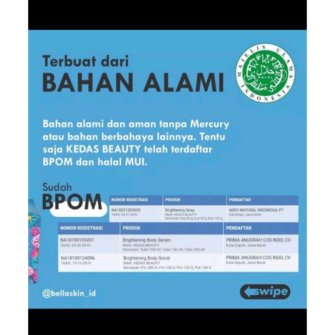 Sabun Kedas Beauty 100% Original (Cek member resmi)