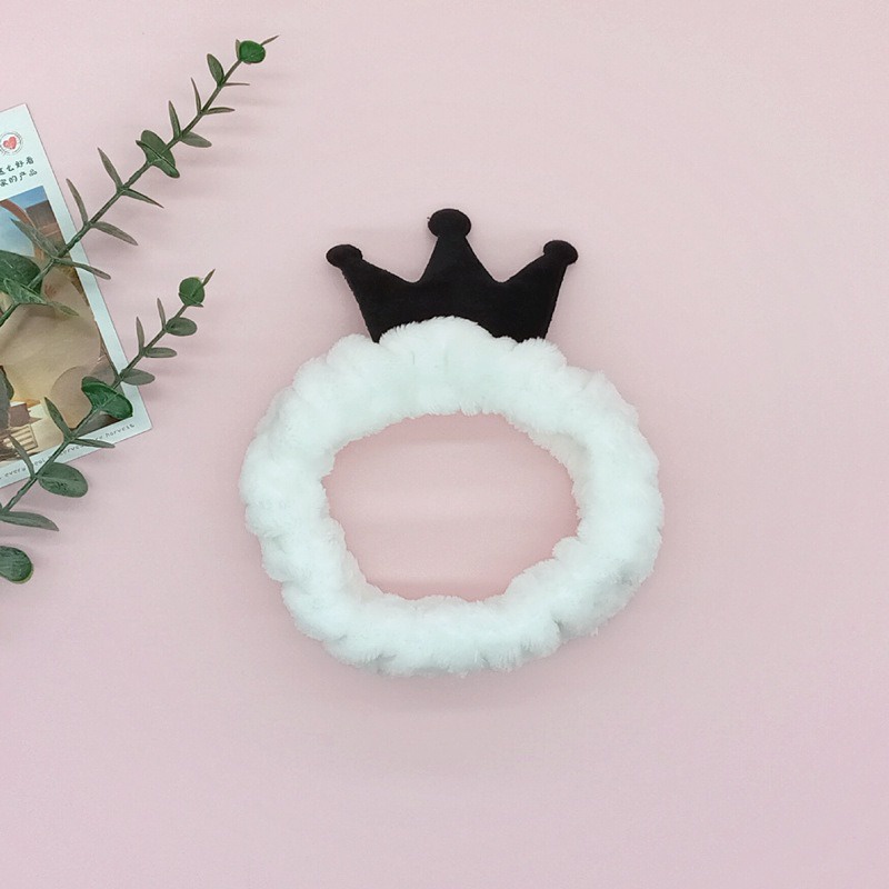 AC013 Bandana Bando Headband Makeup atau Cuci Muka Motif Imut dan Lucu Model Korea Crown